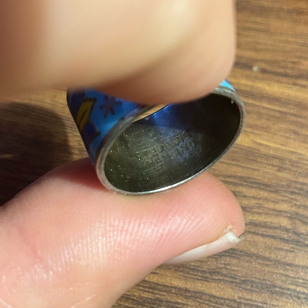 Colorful Thai Sterling Silver Band - Picture 8 of 8